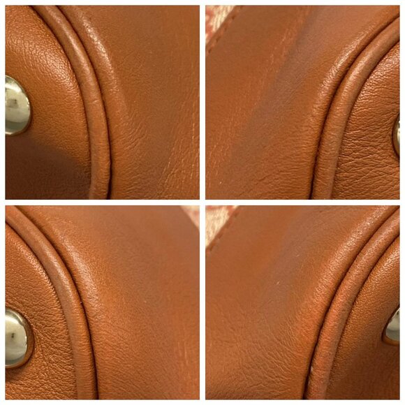 GUCCI Nice/GG Plus GG Supreme Orange Cream PVC Leather Handbag 329-080925 - Picture 7 of 14